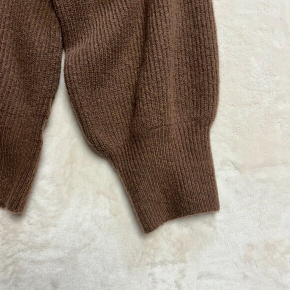 Madewell Womens Plus Melwood Square Neck Pullover Sweater 3X Coziest Yarn Brown - Picture 6 of 16